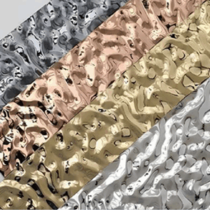 Blacha dekoracyjna silver water ripple