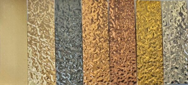 Blacha dekoracyjna gold champange water ripple szampan fale wody