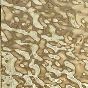 Blacha dekoracyjna gold champange water ripple szampan fale wody