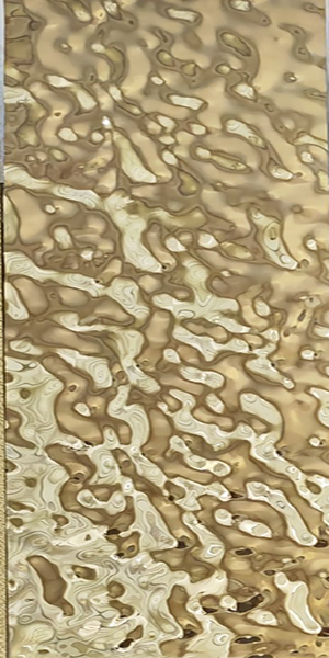 Blacha dekoracyjna gold champange water ripple szampan fale wody